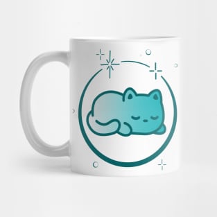 Cute Cat Kitten Kitty in Space Galaxy Mug